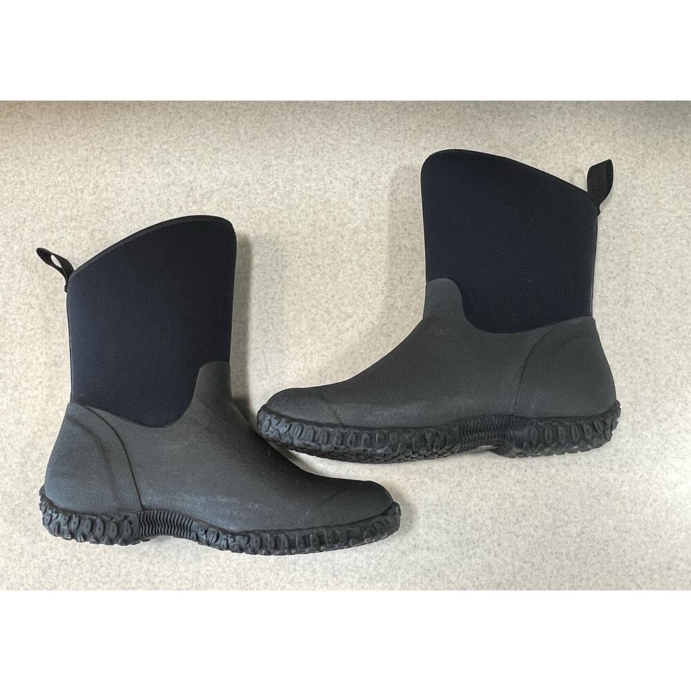 Muck Boots Black Waterproof Muckster II Mid-Rise Rain Boots Women’s Size 8 - Picture 4 of 10
